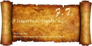Fingerhut Tamás névjegykártya